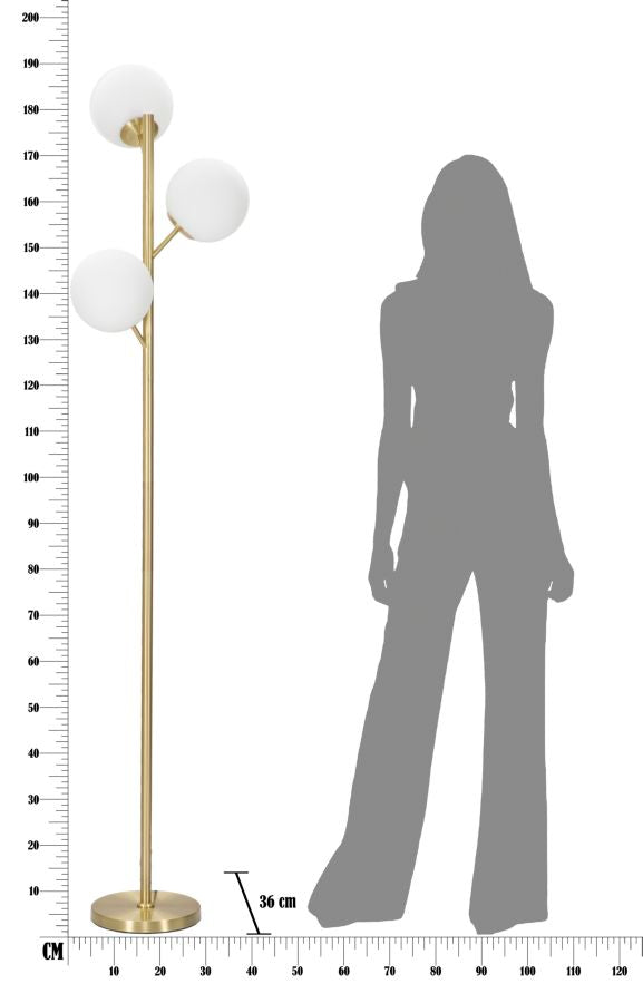 Mauro Ferretti Glamy golvlampa 3 ljus 190 cm