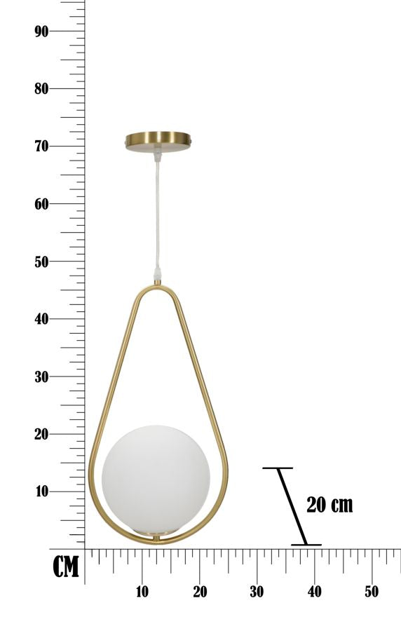 Mauro Ferretti Glamy Drop taklampa 46 cm