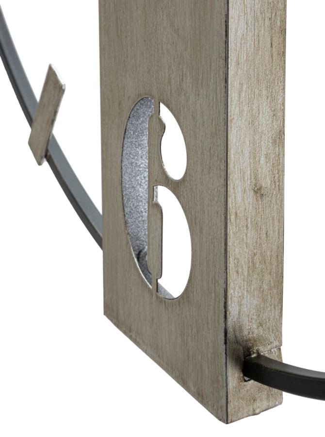 Mauro Ferretti Silvery väggklocka 61 × 63 cm - silver/svart