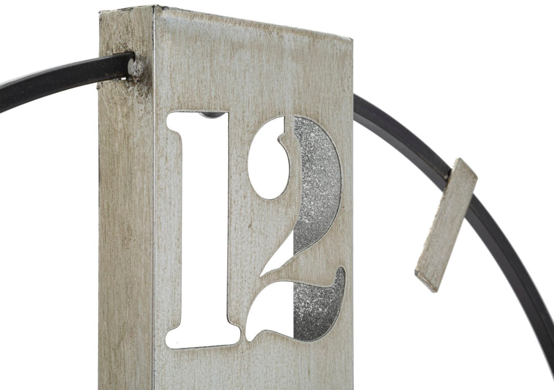 Mauro Ferretti Silvery väggklocka 61 × 63 cm - silver/svart
