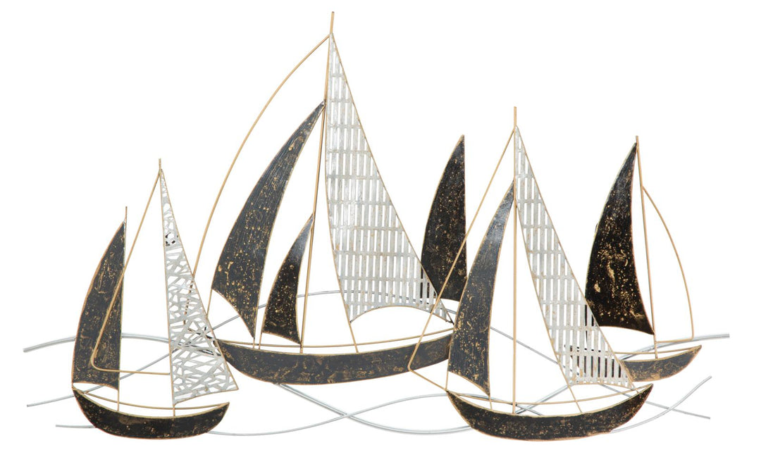 Mauro Ferretti Veliero 3D-väggpanel med segelbåtsmotiv 91 × 55,9 cm