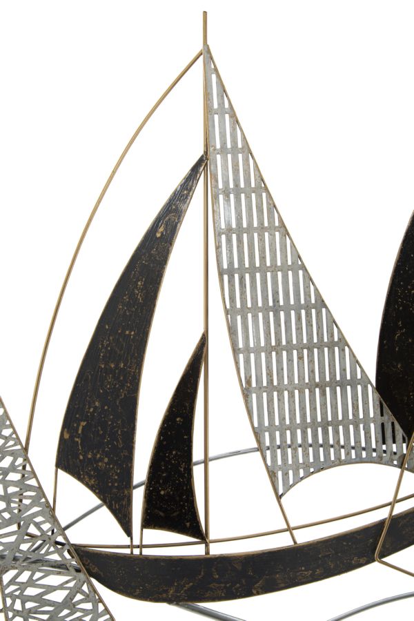 Mauro Ferretti Veliero 3D-väggpanel med segelbåtsmotiv 91 × 55,9 cm
