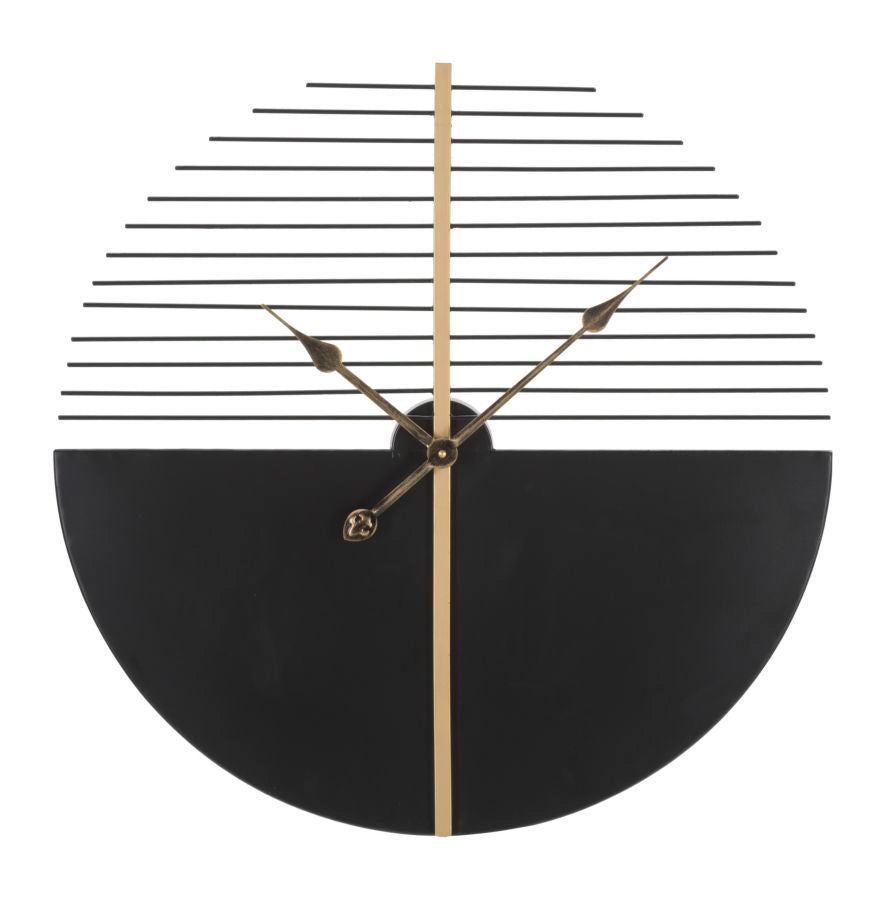 Mauro Ferretti Glam Stick väggklocka Ø60 cm - svart/guld