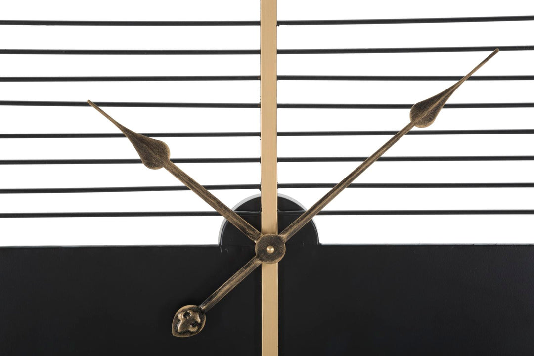 Mauro Ferretti Glam Stick väggklocka Ø60 cm - svart/guld