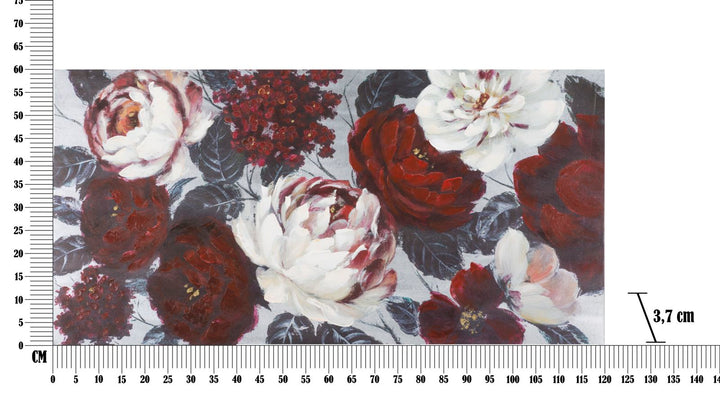 Mauro Ferretti White Red Flower canvastavla 120 × 60 cm