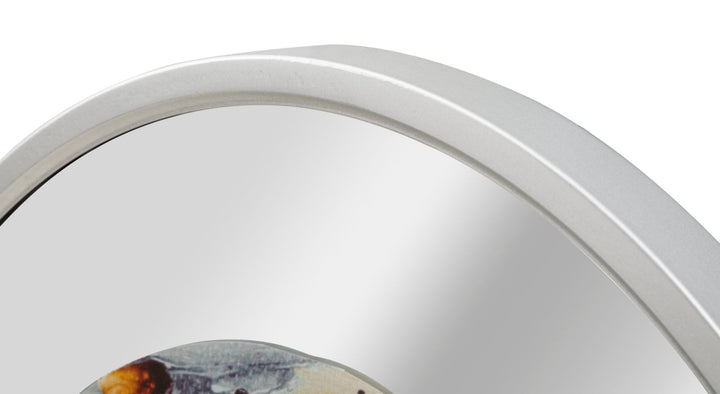 Mauro Ferretti Mirror Grey väggklocka Ø60 cm - grå/guld