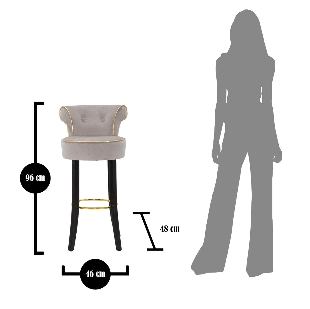 Mauro Ferretti Luxy barstol 96 cm - grå