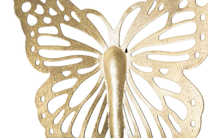 Mauro Ferretti Butterflies väggdekoration 4-pack - guld