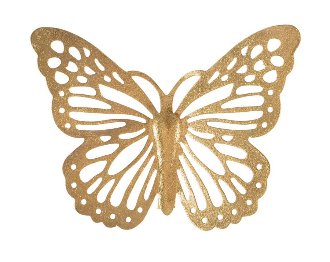 Mauro Ferretti Butterflies väggdekoration 4-pack - guld