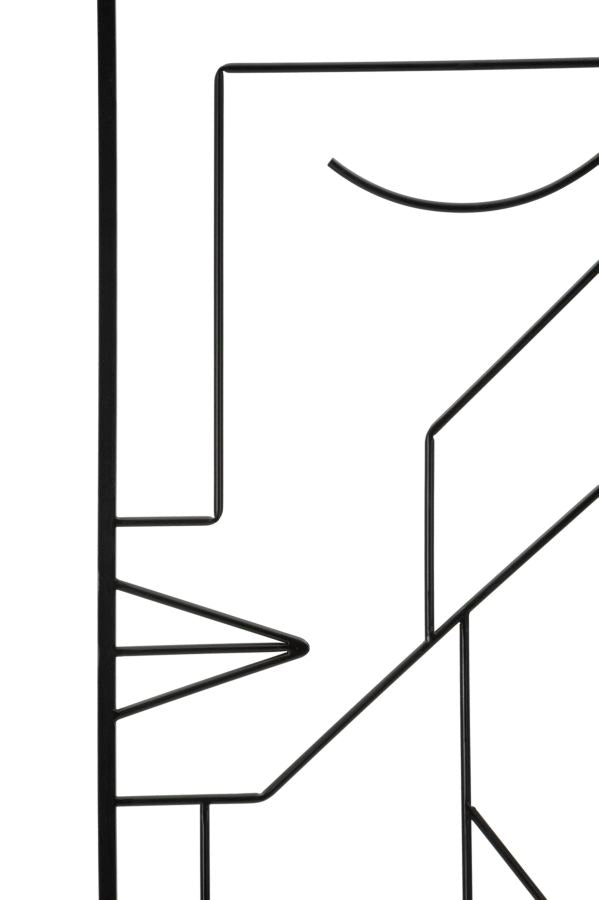 Mauro Ferretti Tribal Simply 3D-väggpaneler 2-pack 60 × 80 cm - svart
