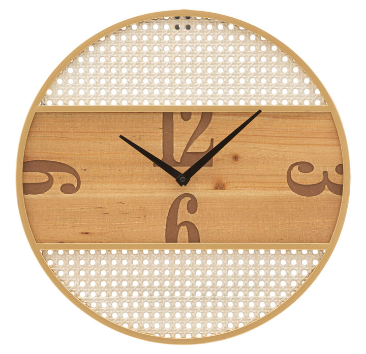 Mauro Ferretti Fuji väggklocka Ø50 cm - natur/creme