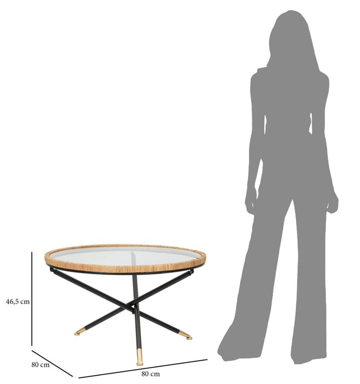 Mauro Ferretti Saint Barth runt soffbord Ø80 cm