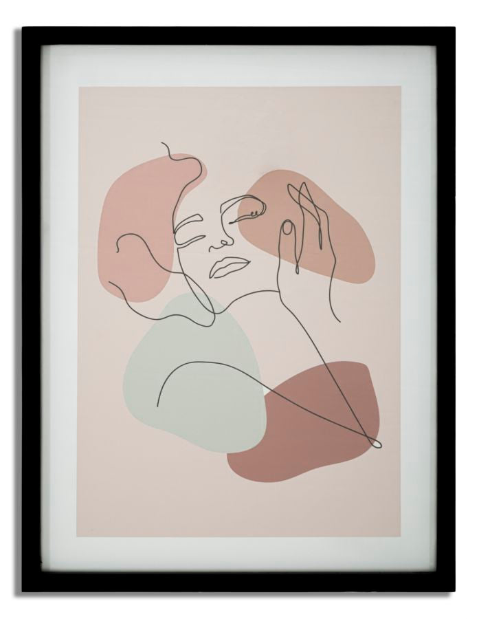Mauro Ferretti Face A tavla med glas 35 × 47 cm