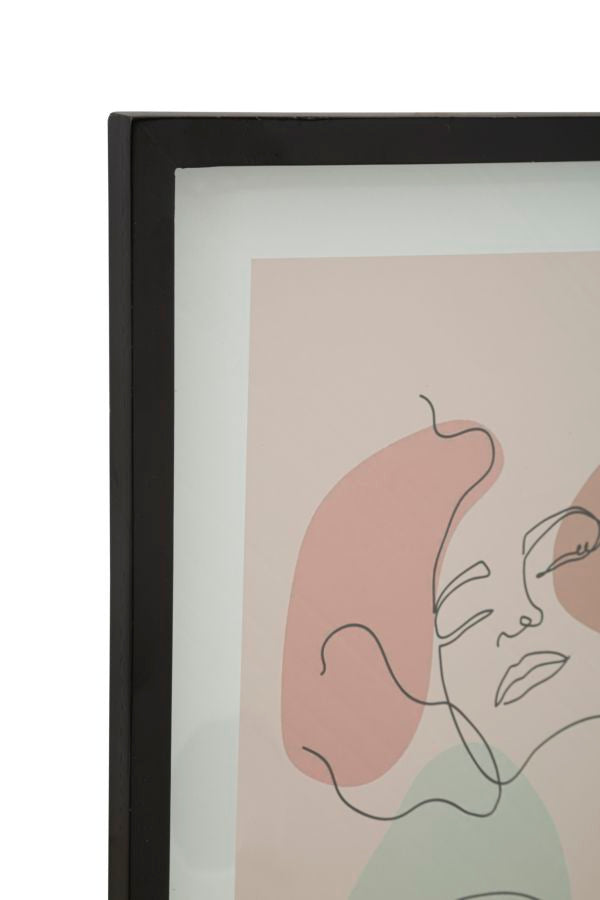 Mauro Ferretti Face A tavla med glas 35 × 47 cm