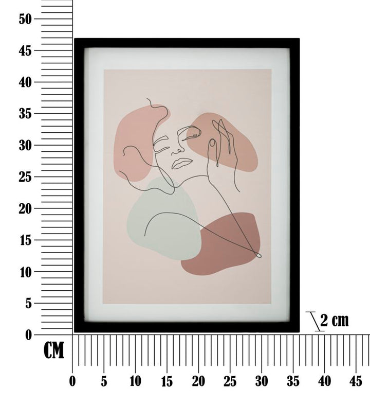 Mauro Ferretti Face A tavla med glas 35 × 47 cm