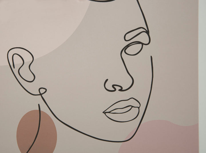 Mauro Ferretti Face C tavla med glas 35 × 47 cm