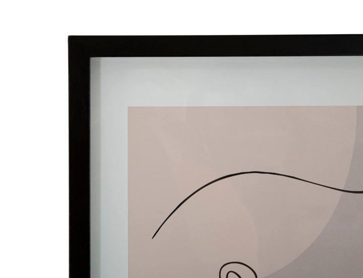 Mauro Ferretti Face C tavla med glas 35 × 47 cm