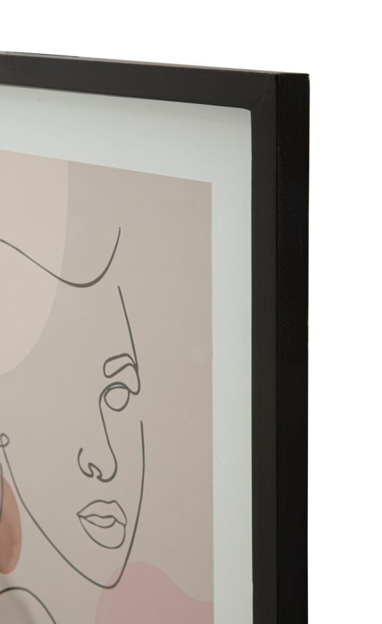 Mauro Ferretti Face C tavla med glas 35 × 47 cm