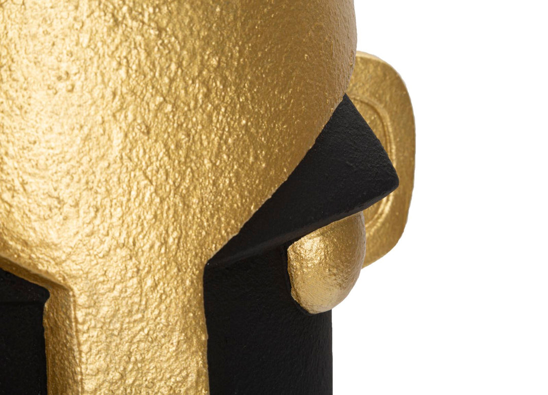 Mauro Ferretti Tribal-C dekorativ vas 30 × 23,5 × 40 cm - svart/guld