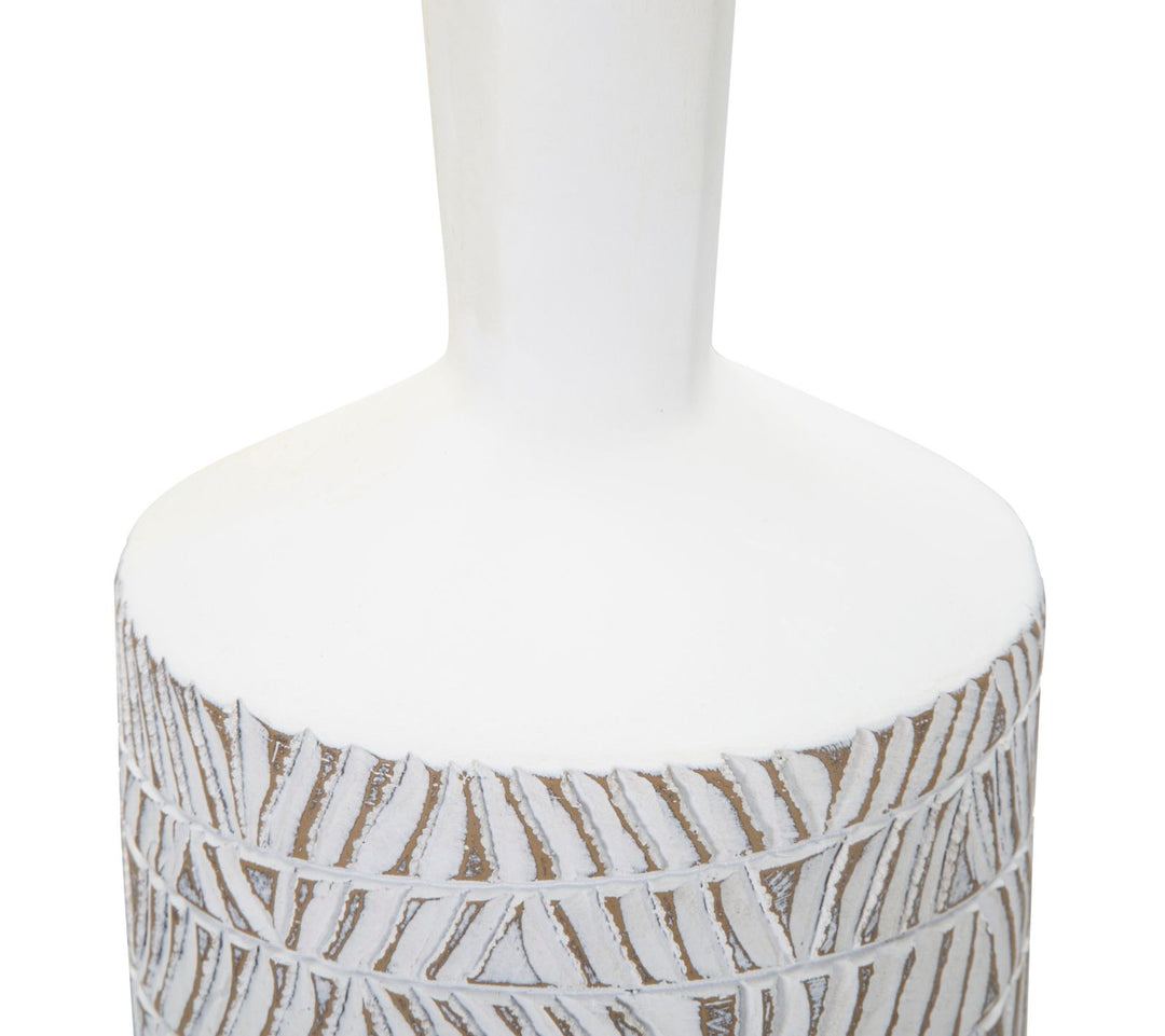 Mauro Ferretti Nairobi Bottle dekorativ vas Ø15 × 49,5 cm - white wash
