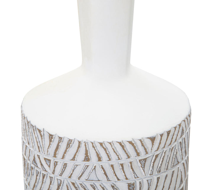 Mauro Ferretti Nairobi Bottle dekorativ vas Ø15 × 49,5 cm - white wash