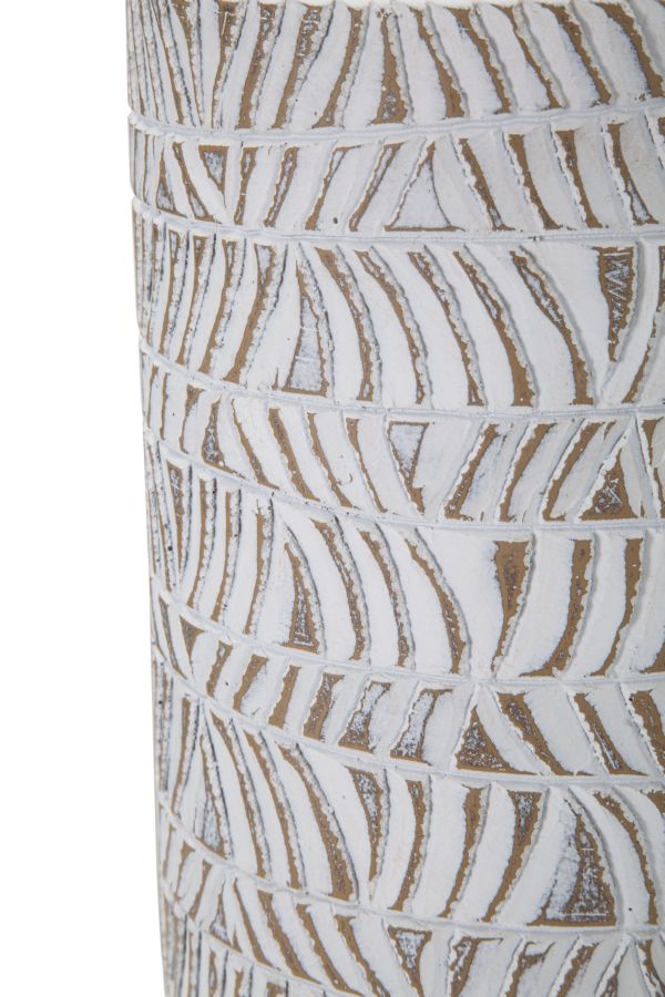 Mauro Ferretti Nairobi Bottle dekorativ vas Ø15 × 49,5 cm - white wash