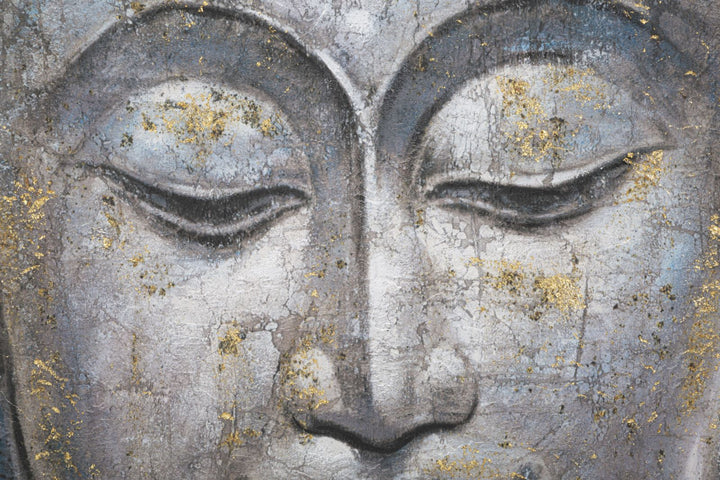 Mauro Ferretti Face Buddha Light A tavla 80 × 120 cm - multicolor/guld