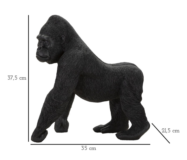 Mauro Ferretti Black Gorilla skulptur 37,5 cm