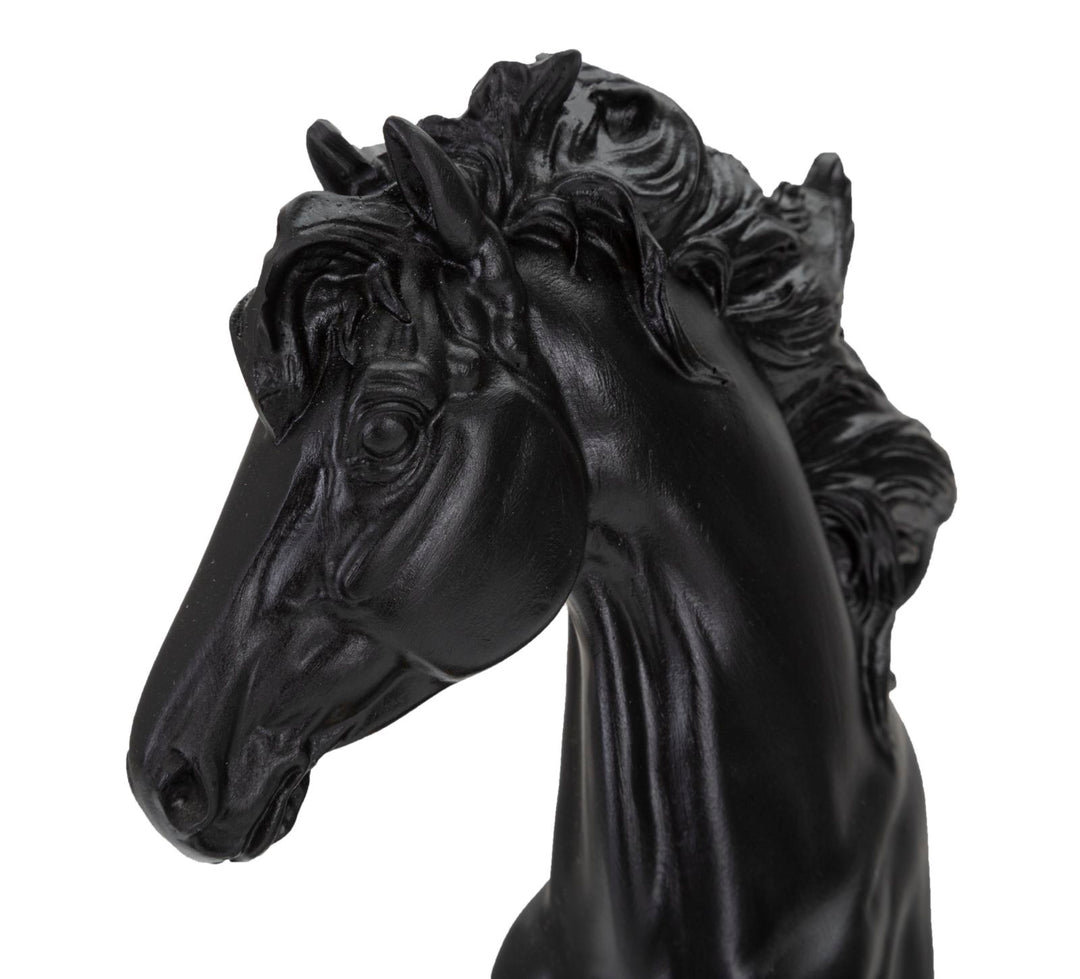 Mauro Ferretti Black &amp; Gold hästskulptur 27 cm