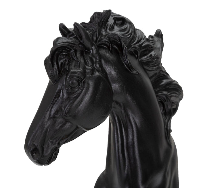Mauro Ferretti Black &amp; Gold hästskulptur 27 cm