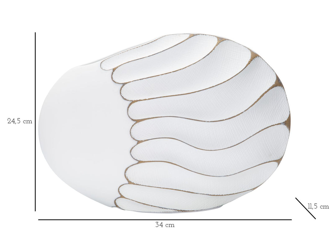 Mauro Ferretti Lines dekorativ vas 34 × 11,5 × 24,5 cm