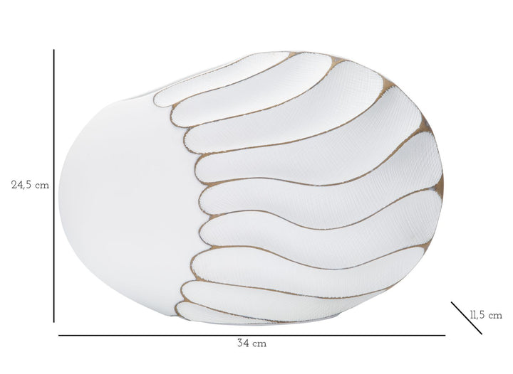Mauro Ferretti Lines dekorativ vas 34 × 11,5 × 24,5 cm