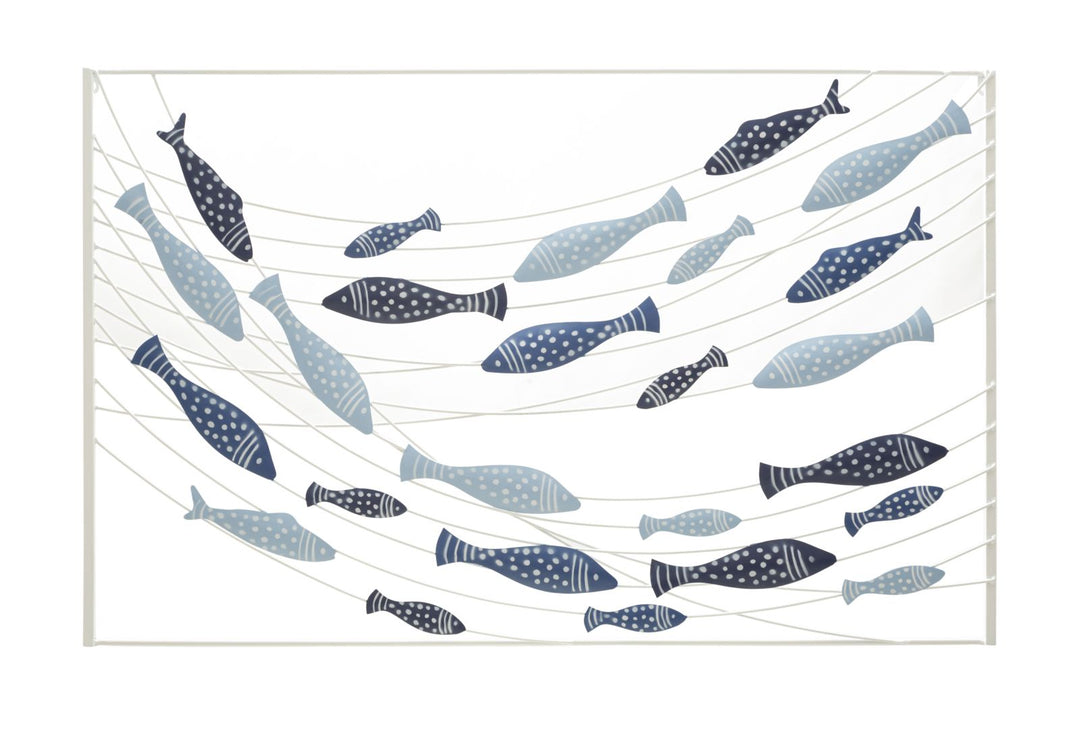 Mauro Ferretti Pesci väggpanel i järn 96,5 × 61 cm - fiskmotiv