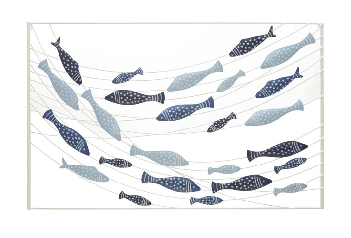 Mauro Ferretti Pesci väggpanel i järn 96,5 × 61 cm - fiskmotiv