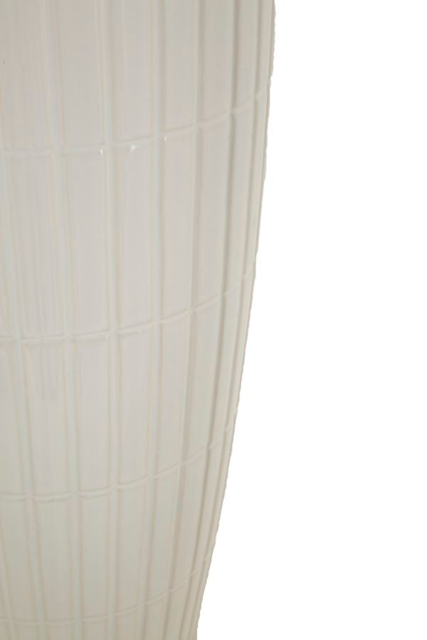 Mauro Ferretti Shopping vas Ø18 × 45 cm - vit/guld