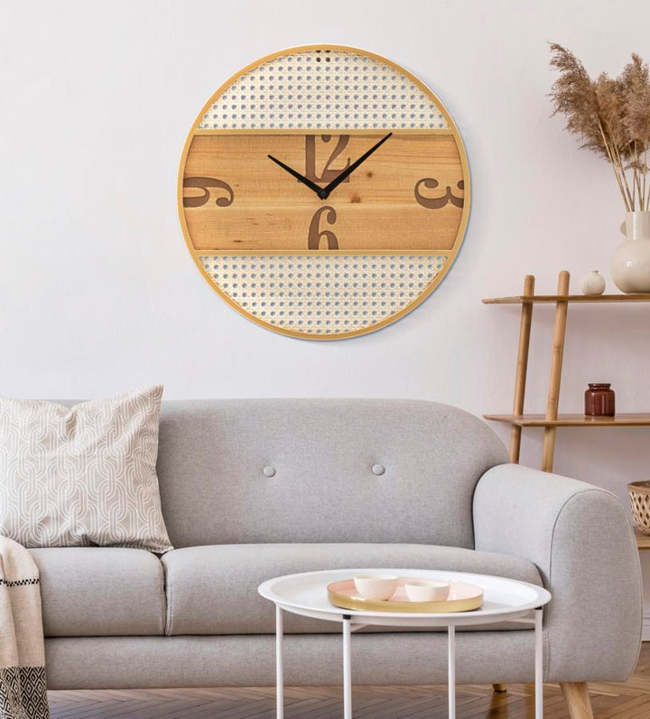 Mauro Ferretti Fuji väggklocka Ø50 cm - natur/creme