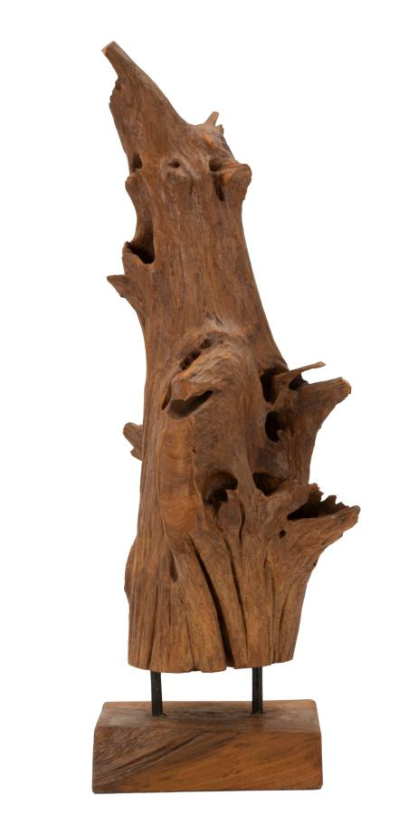 Mauro Ferretti Akar skulptur i teak 64 cm