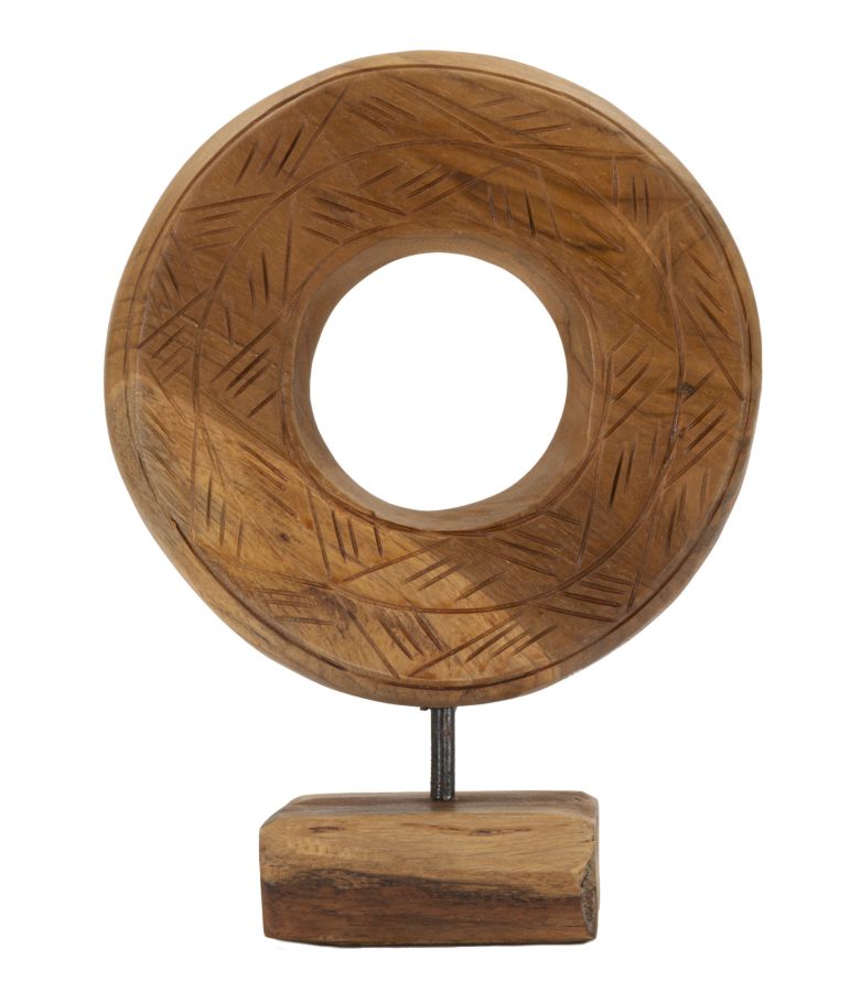 Mauro Ferretti Dorat skulptur i teak 20 cm