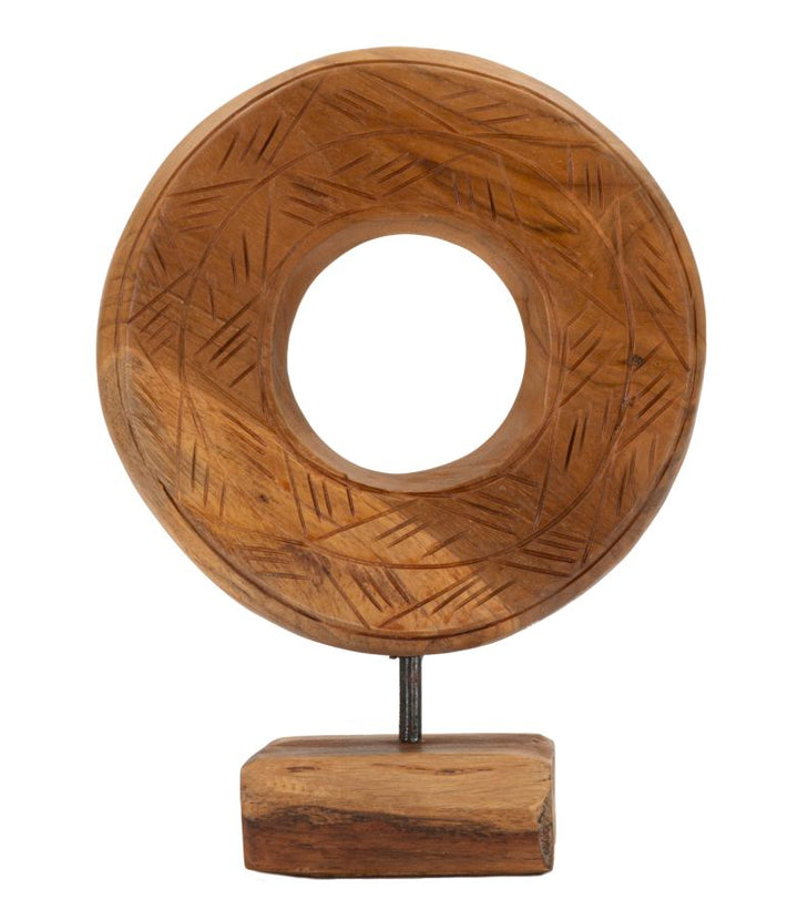 Mauro Ferretti Dorat skulptur i teak 20 cm