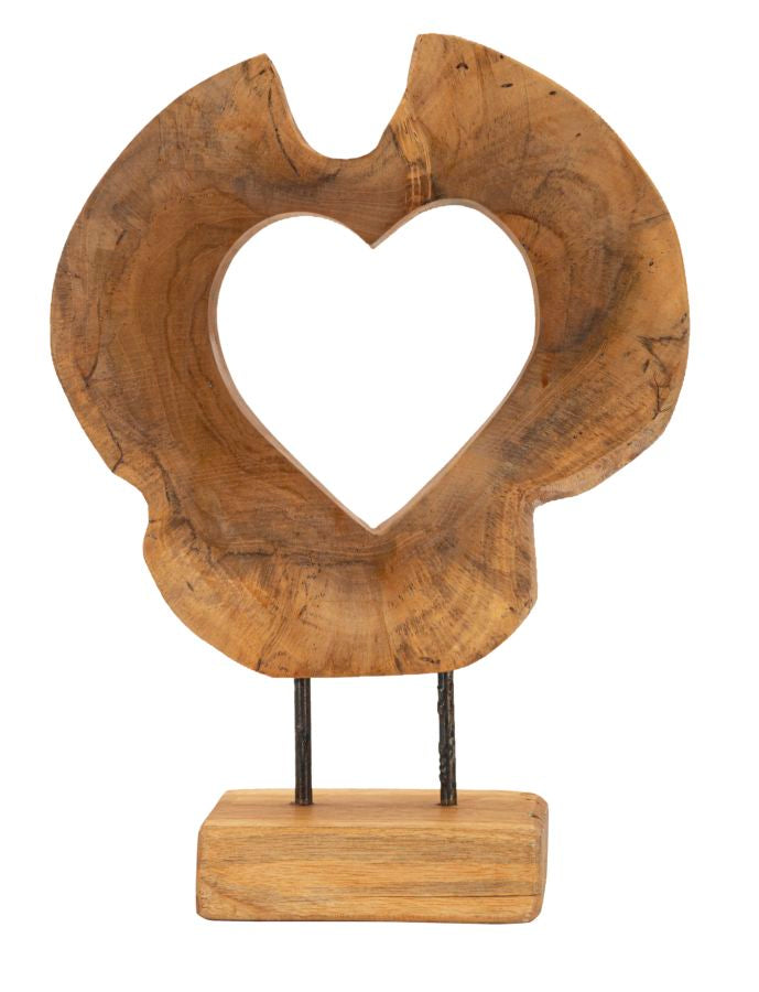 Mauro Ferretti Hasi skulptur i teak 38 cm