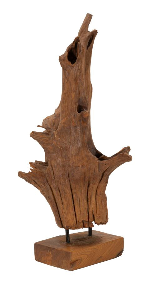 Mauro Ferretti Akar skulptur i teak 64 cm