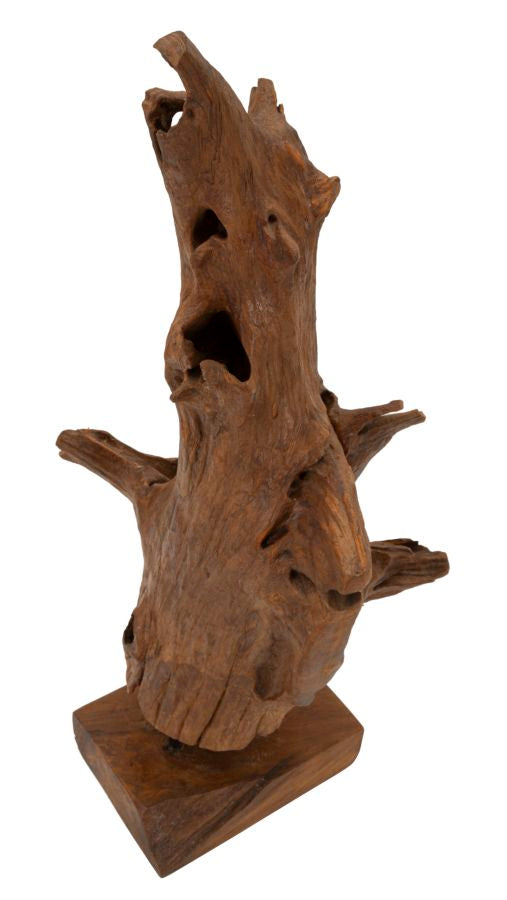 Mauro Ferretti Akar skulptur i teak 64 cm