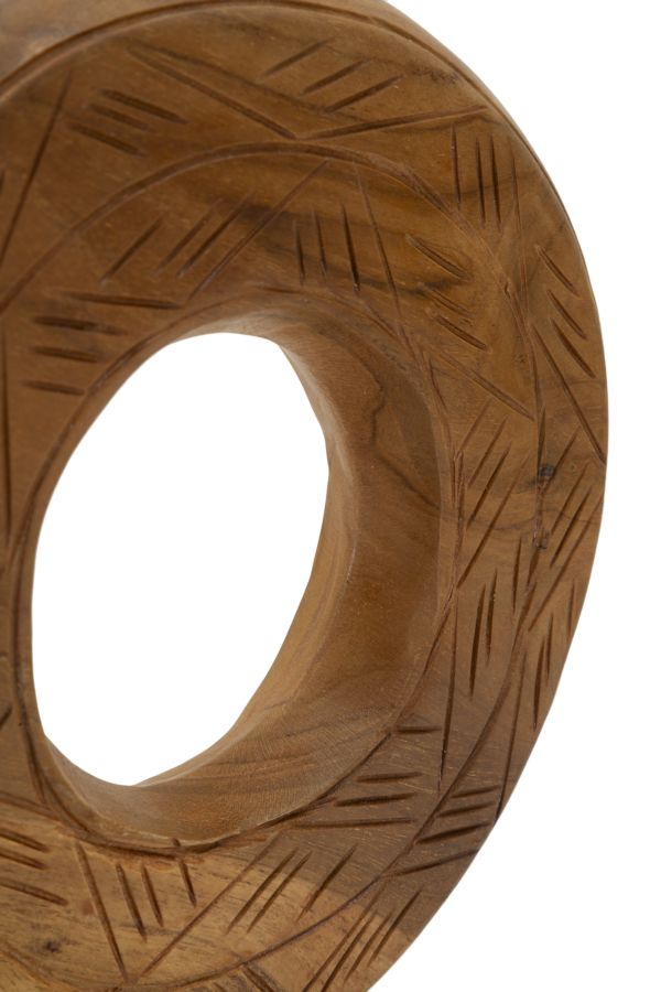 Mauro Ferretti Dorat skulptur i teak 20 cm