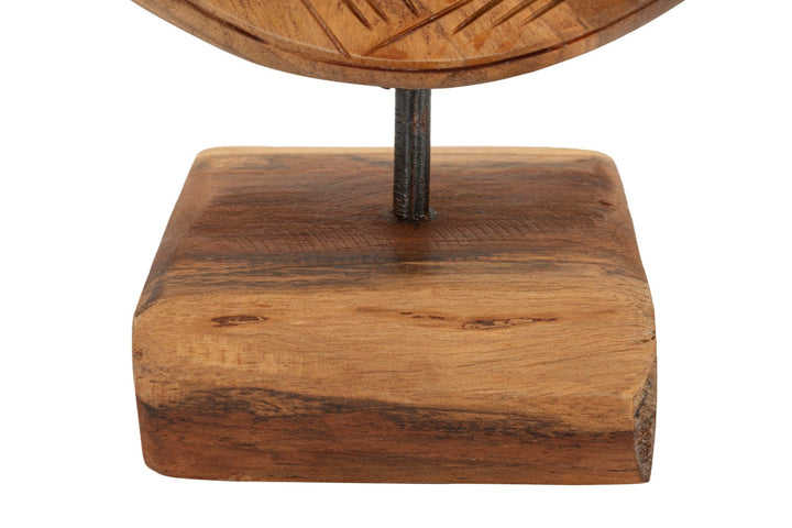 Mauro Ferretti Dorat skulptur i teak 20 cm