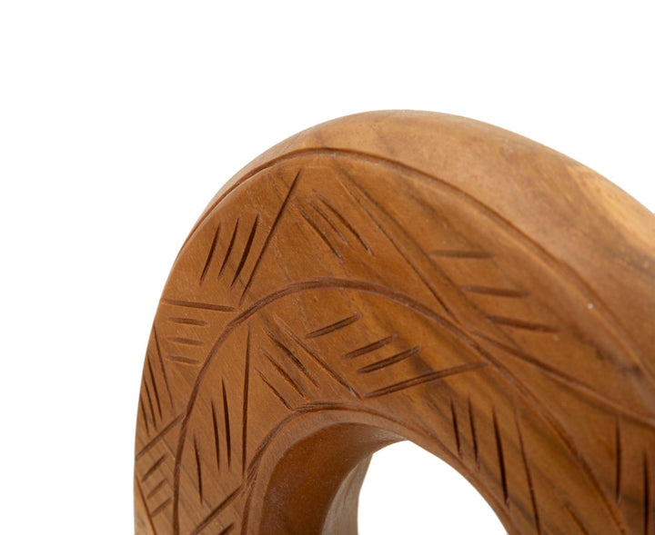 Mauro Ferretti Dorat skulptur i teak 20 cm