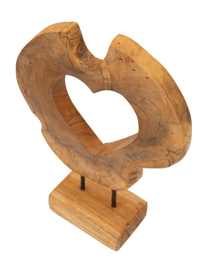 Mauro Ferretti Hasi skulptur i teak 38 cm