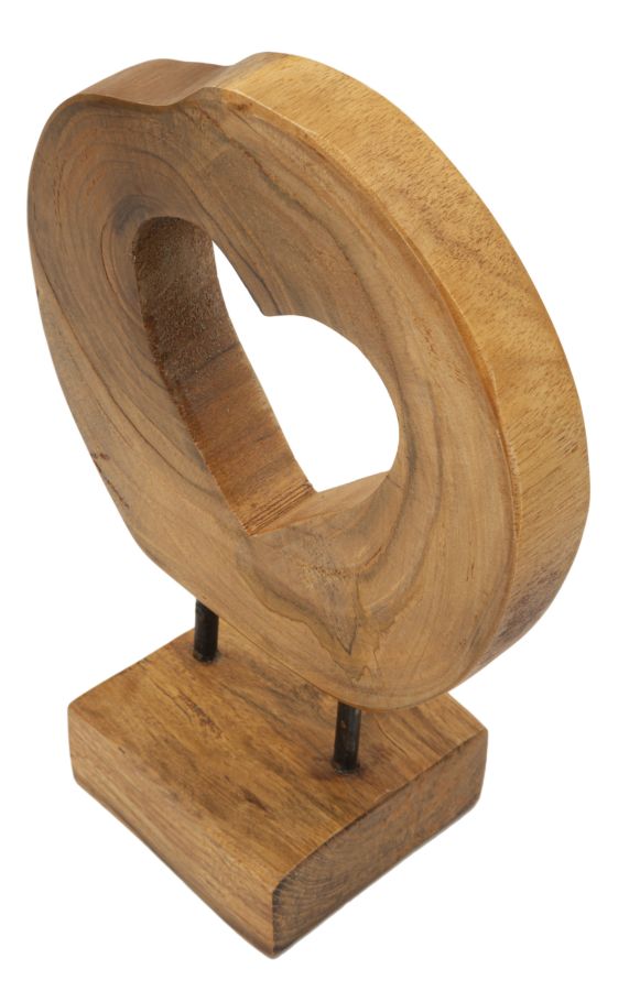 Hasi skulptur i teak 20 x 10 x 28 cm – bild 3