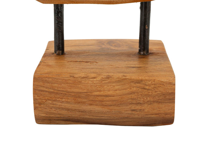 Hasi skulptur i teak 20 x 10 x 28 cm – bild 4