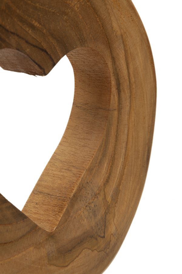 Hasi skulptur i teak 20 x 10 x 28 cm – bild 5