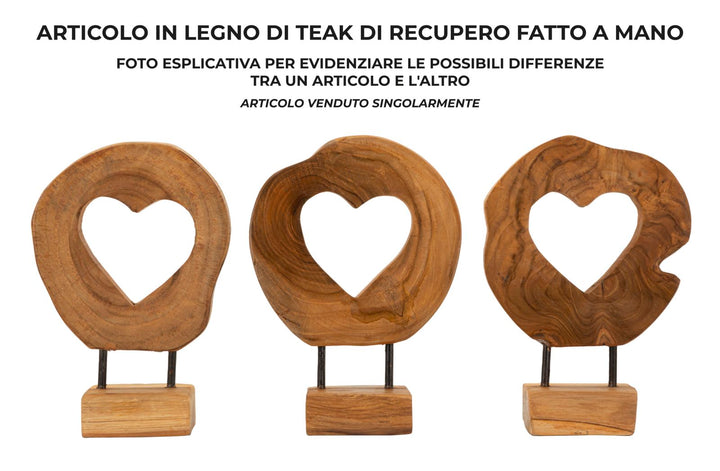 Hasi skulptur i teak 20 x 10 x 28 cm – bild 6